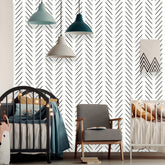 Modern Herringbone   Wallpaper